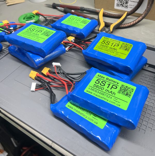 Акумулятор для дрону 5S1P 5800mAh, на LG 21700-M58T - Зображення 2